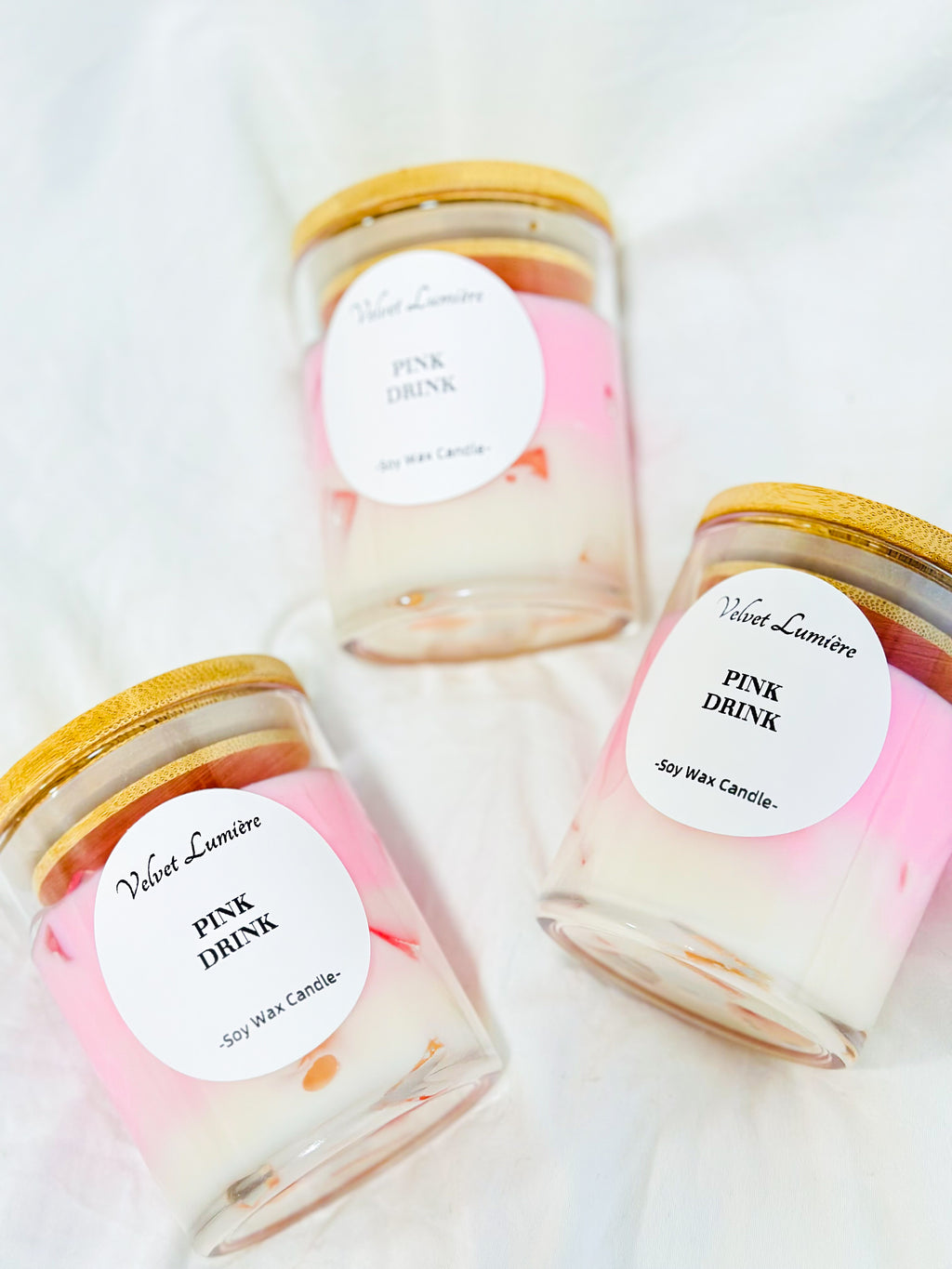 VELVET PINK DRINK CANDLE