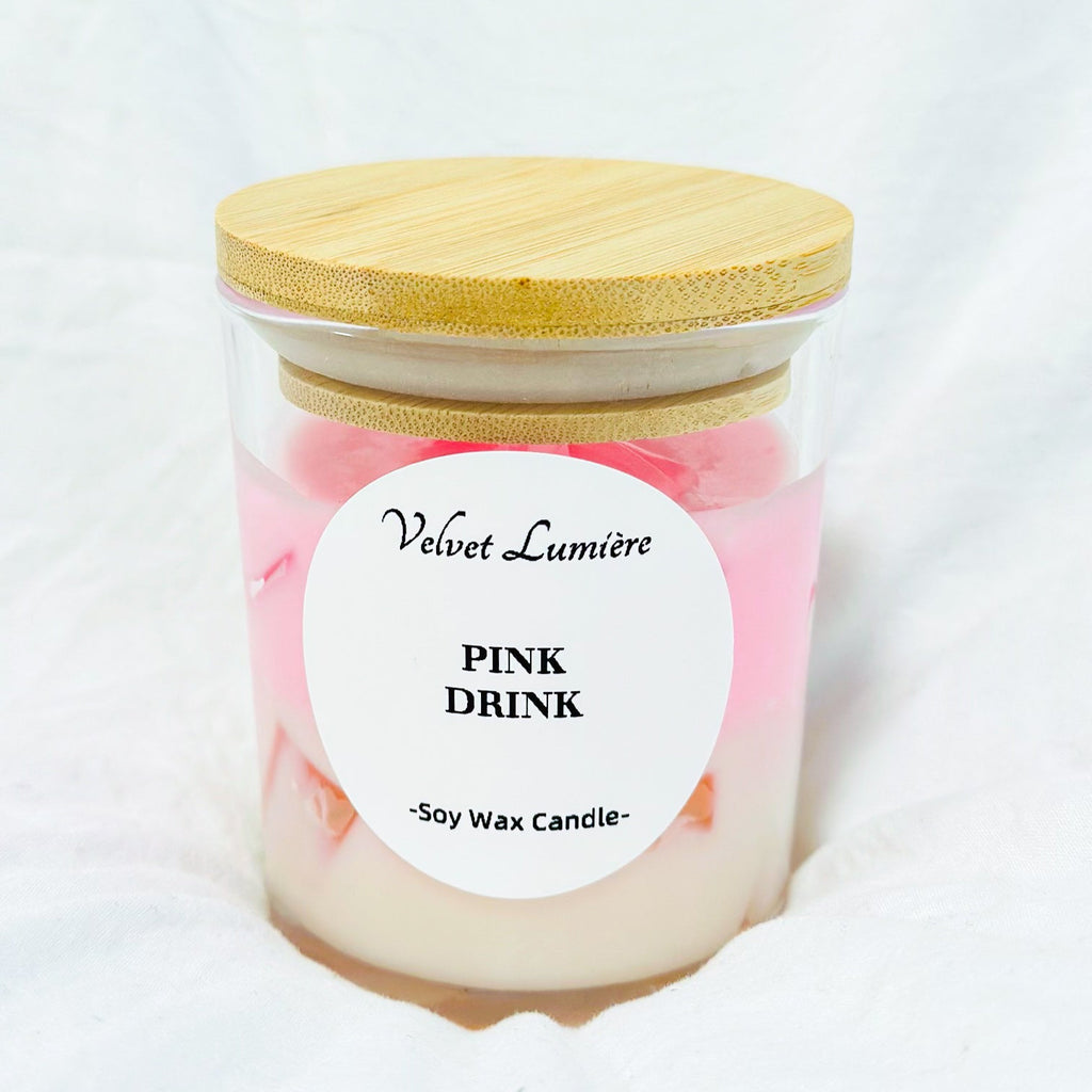 VELVET PINK DRINK CANDLE