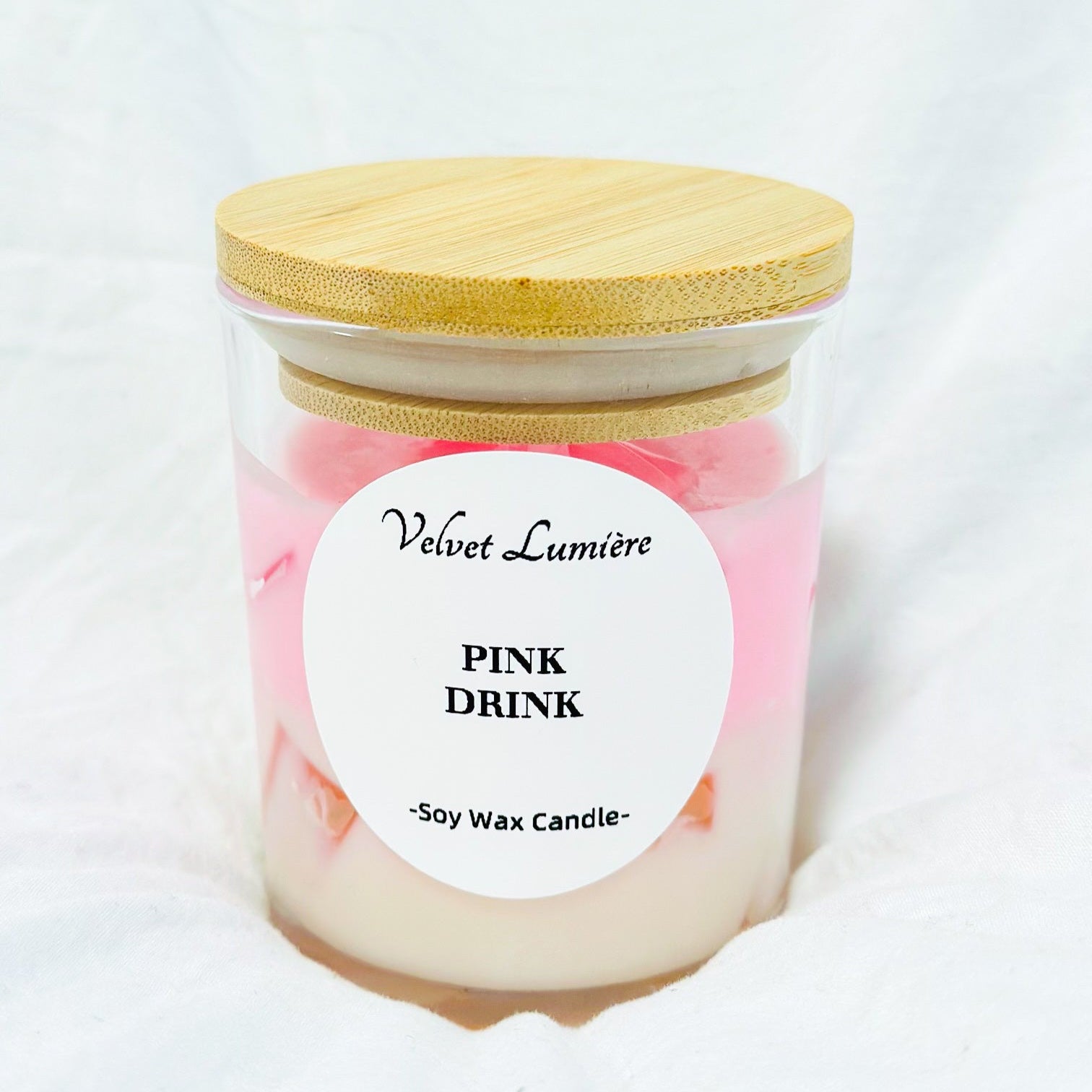 VELVET PINK DRINK CANDLE