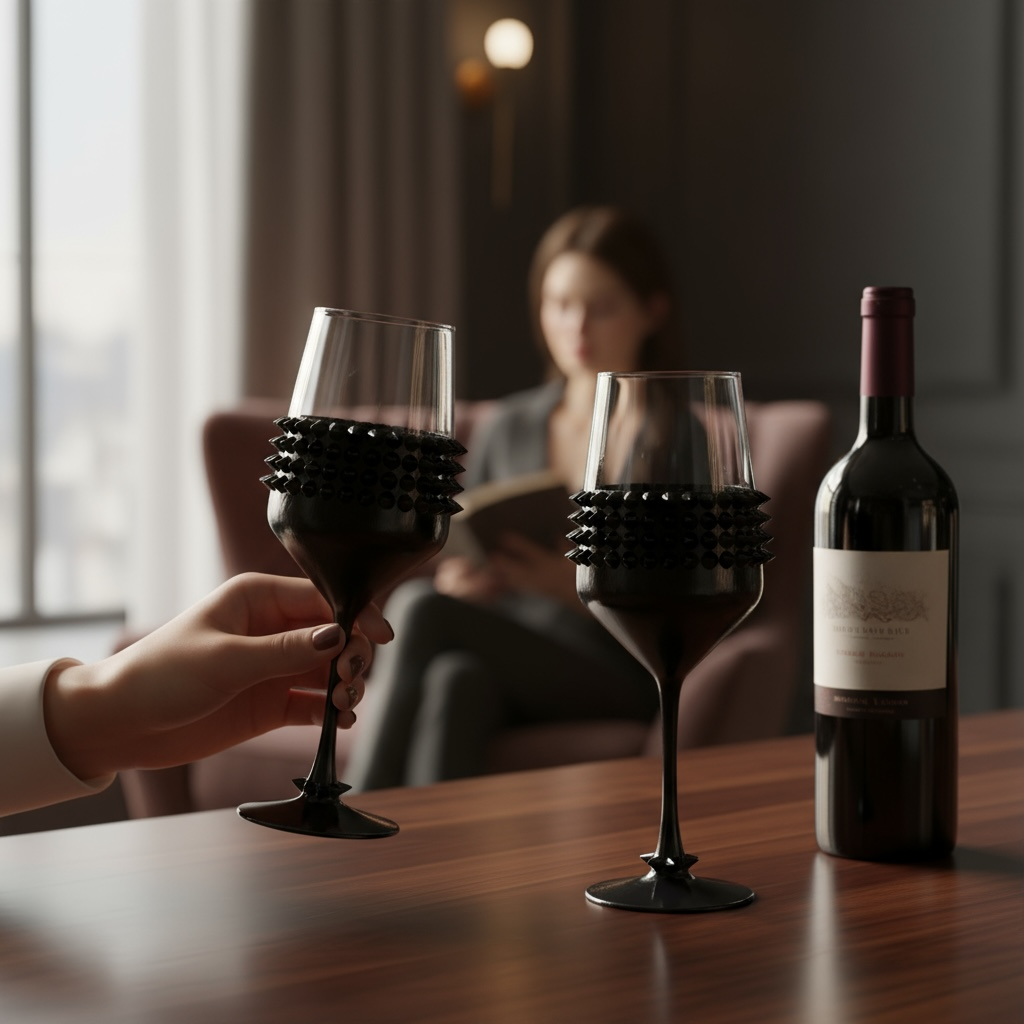 NOIR LUXE WINE GLASS/ SET OF 2