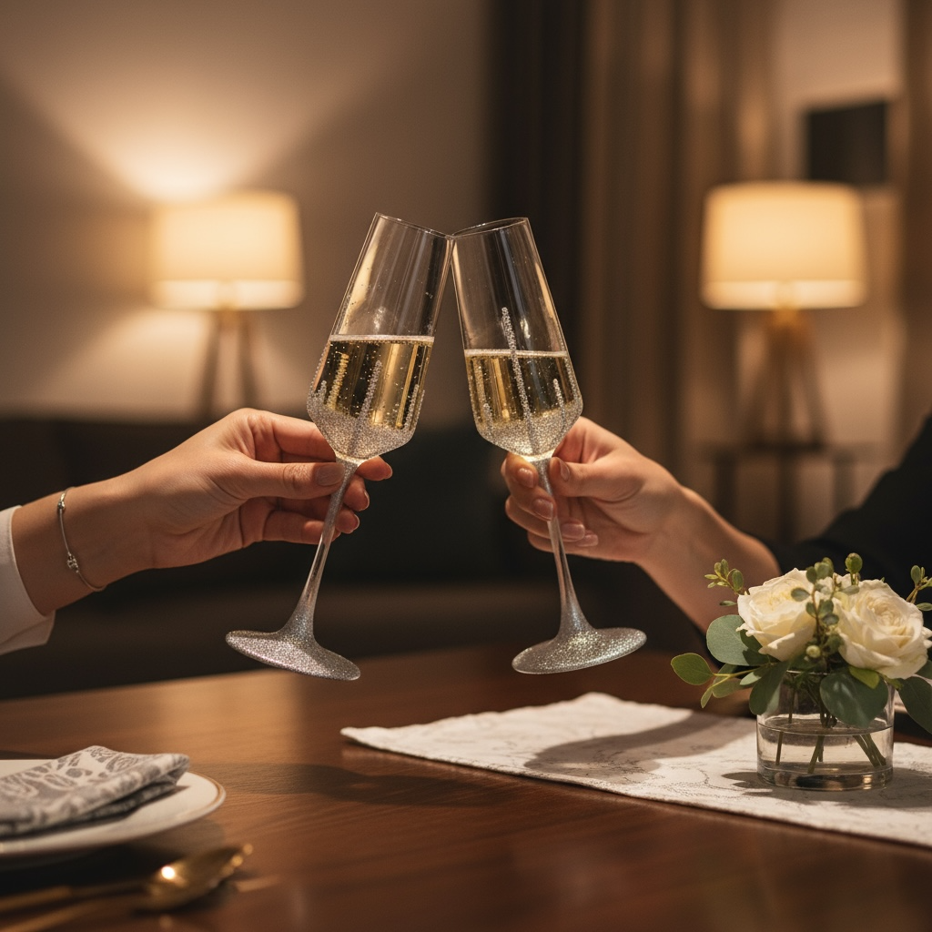 CRYSTAL ELEGANCE CHAMPAGNE FLUTE