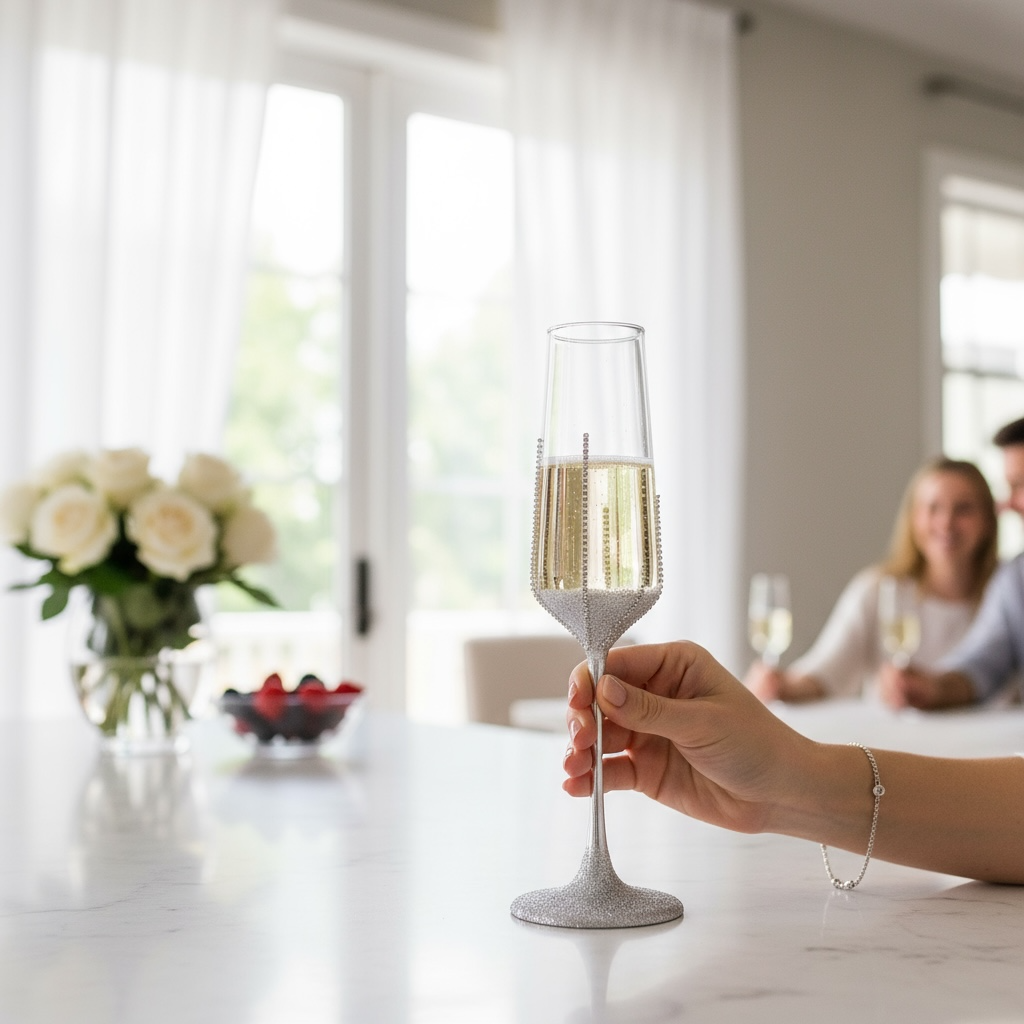 CRYSTAL ELEGANCE CHAMPAGNE FLUTE