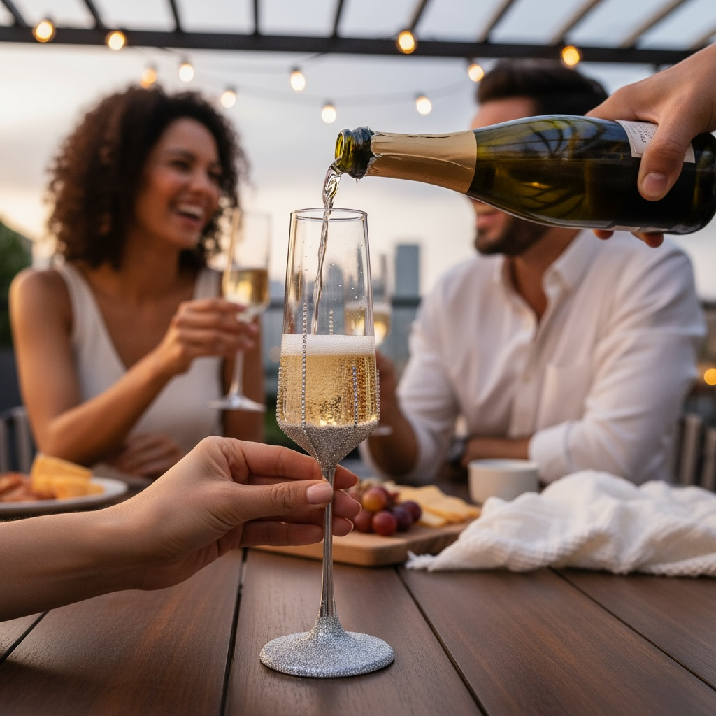 CRYSTAL ELEGANCE CHAMPAGNE FLUTE