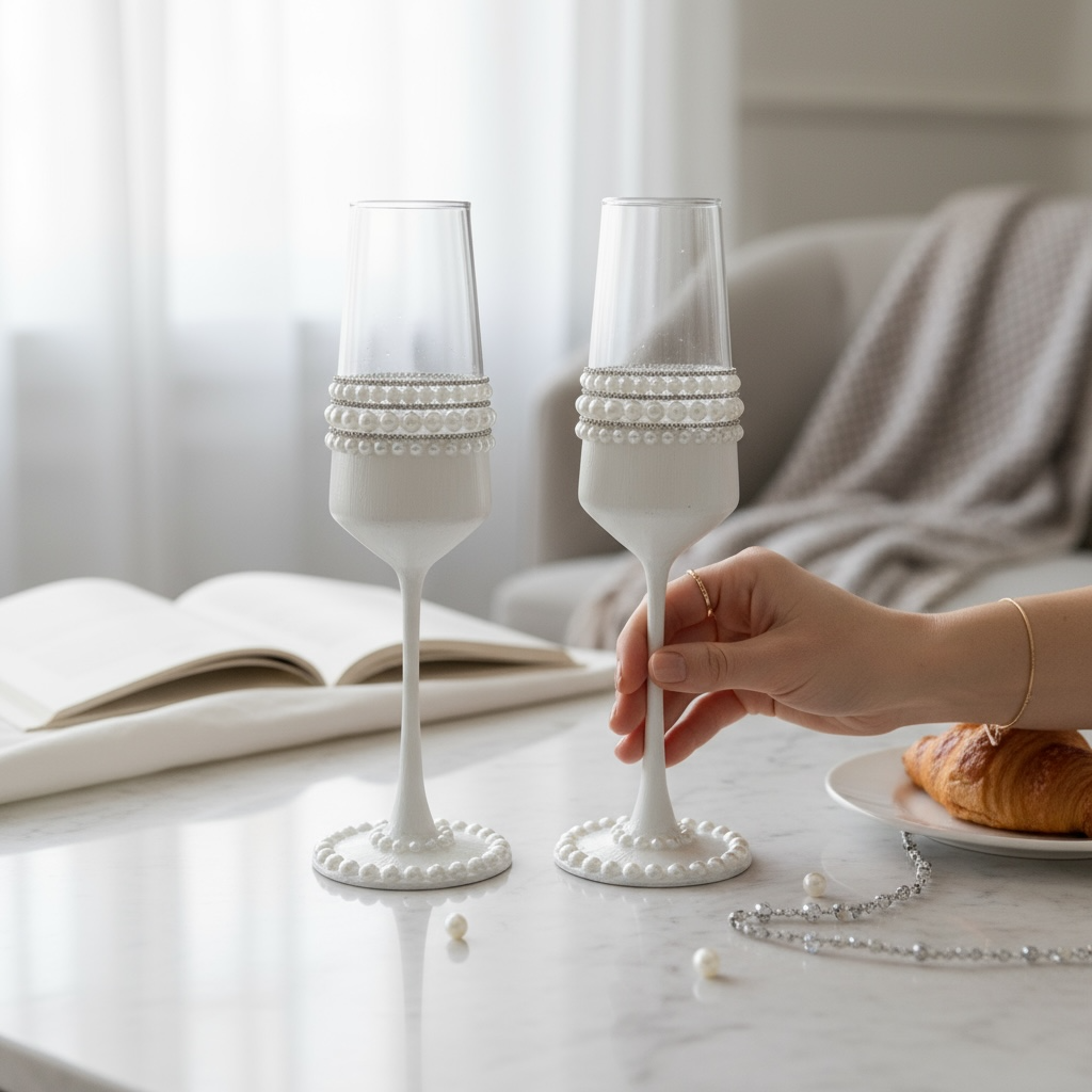 PEARL ROYALE CHAMPAGNE FLUTE/ SET OF 2