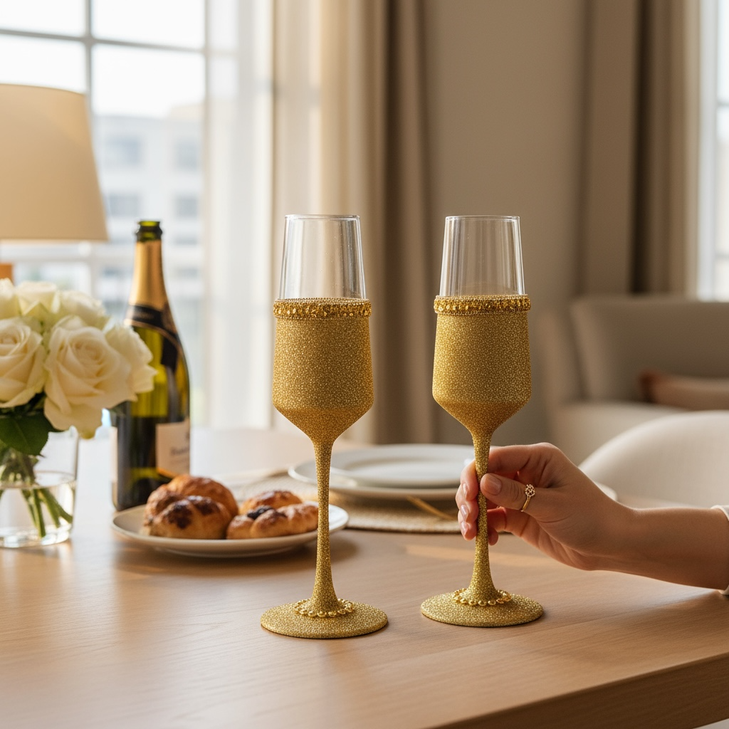 LUCE DORATA CHAMPAGNE FLUTE / SET OF 2