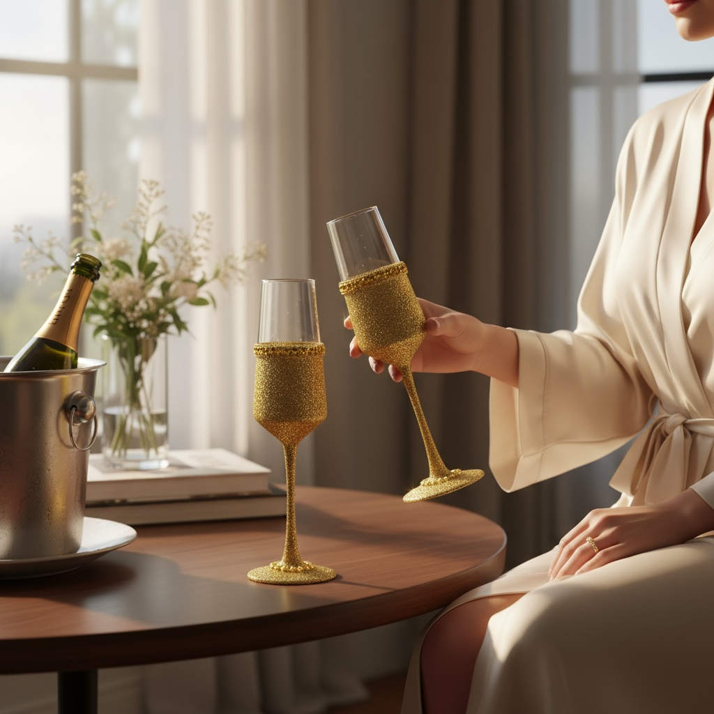 LUCE DORATA CHAMPAGNE FLUTE / SET OF 2