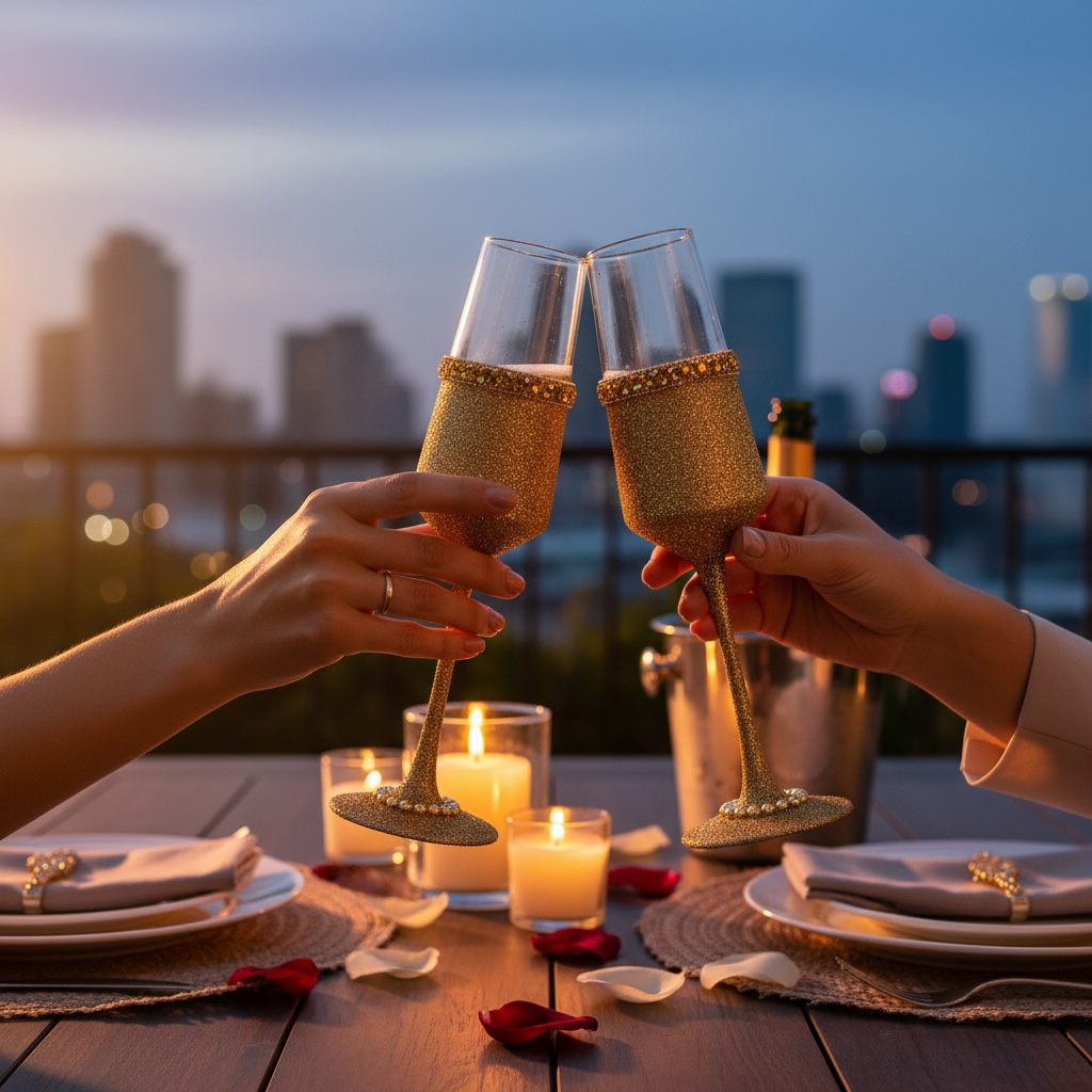 LUCE DORATA CHAMPAGNE FLUTE / SET OF 2