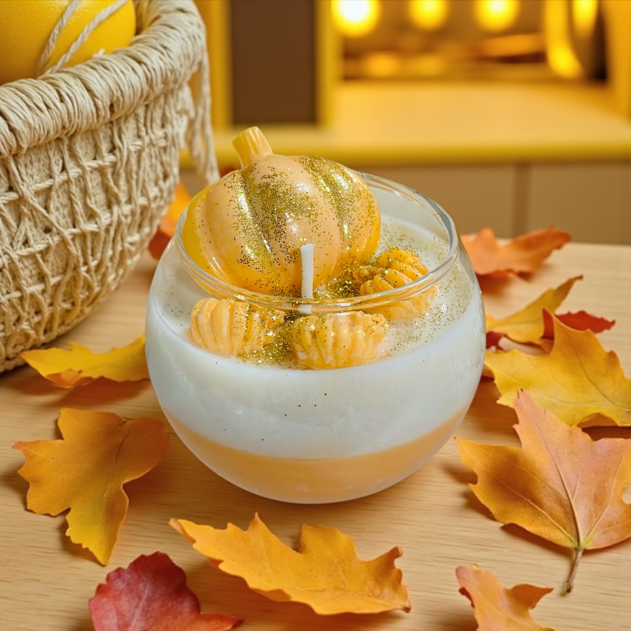 Velvet Pumpkin Mini Candles